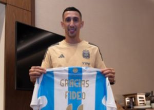 Angel Di Maria bids farewell to international football