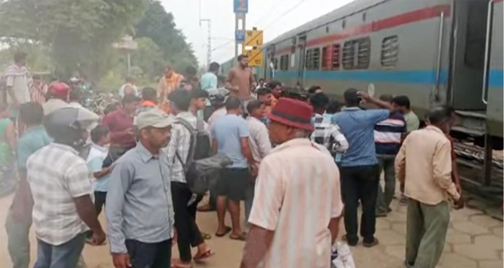 Elderly Woman Dies, Youth Critical in Train Accident