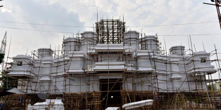 Swaminarayan Temple - Rasulgarh Durga Puja Pandal