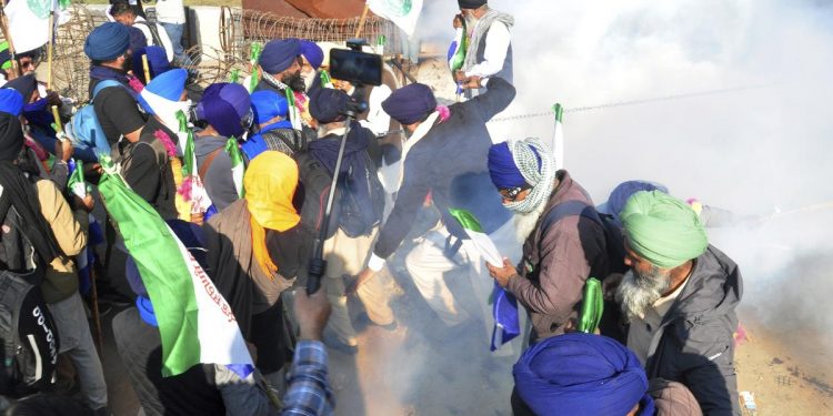 Farmer protest