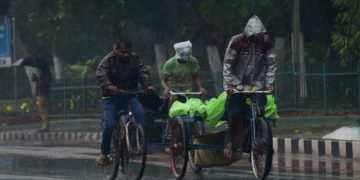Rainfall in Odisha's Bhubaneswar