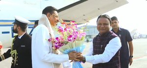Governor-designate Hari Babu Kambhampati arrives in Odisha