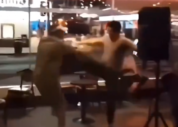 Watch viral video: Stand-up show goes off the rails as comedian kicks heckler into next week!