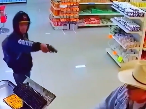 Watch viral video: Wannabe robber left helpless after heroic senior takes him on!