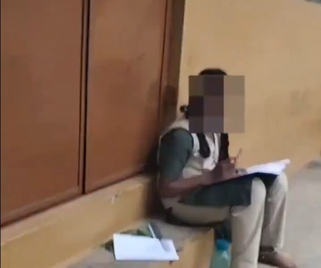 Tamil Nadu girl forced to write exam outside classroom due to menstrual cycle