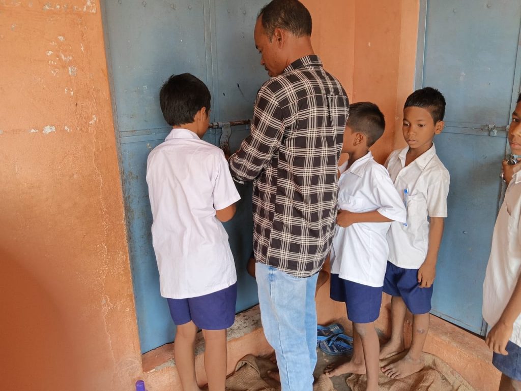 Sarpanch locks up school in protest
