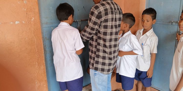 Sarpanch locks up school in protest