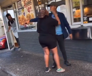 Watch viral video: Woman picks up fight with female employee, ends up wigless!