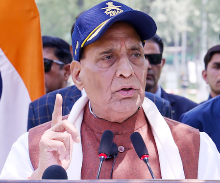 Defence Minister Rajnath Singh