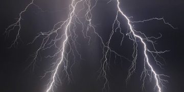Lightning strikes
