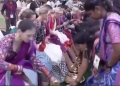 Video of Telangana women helping wash Miss World contestants' feet draws ire from BRS, BJP