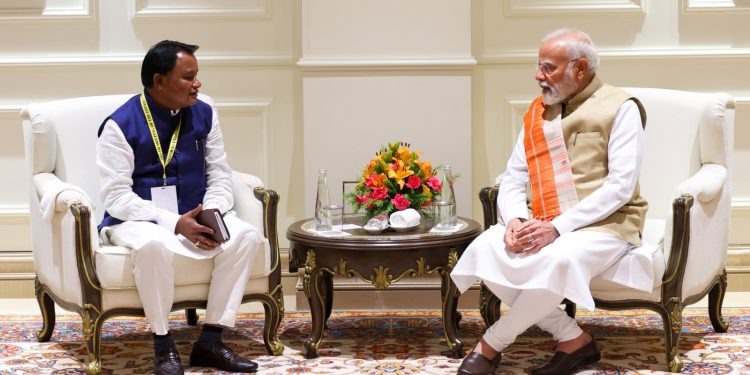 Odisha CM Majhi meets PM Modi