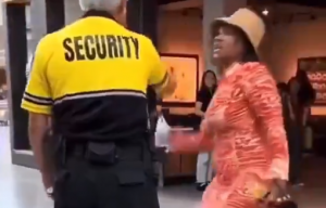 Watch viral video: ‘Don’t touch me!’; woman yells after hitting elderly security guard