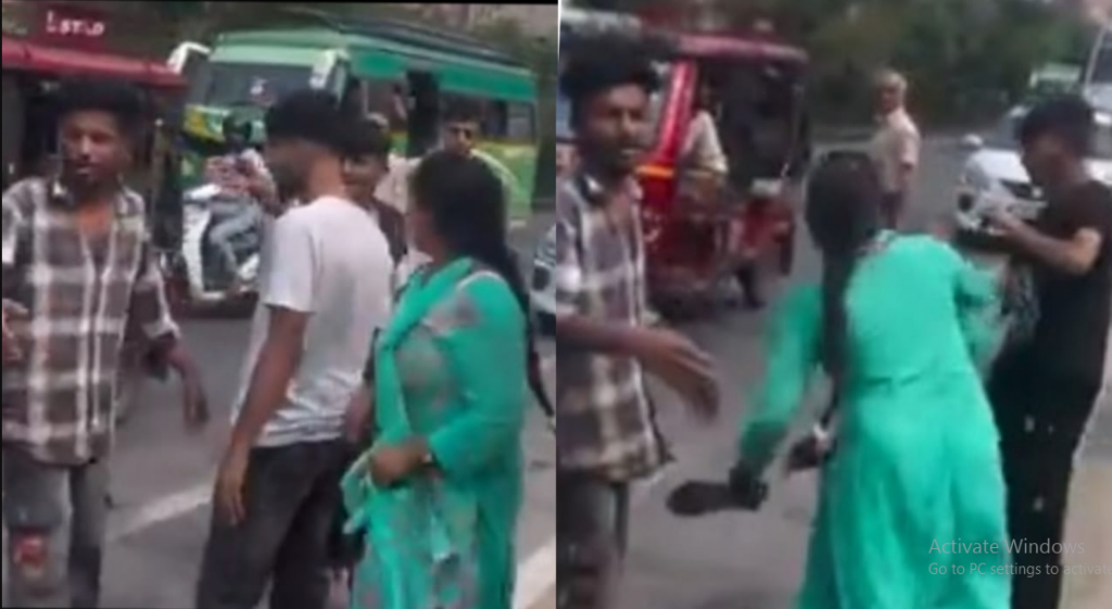 viral video, Thief tries to actsmart; Indian lady Hulk drum
