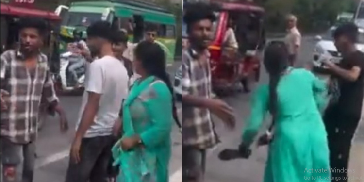 viral video, Thief tries to actsmart; Indian lady Hulk drum