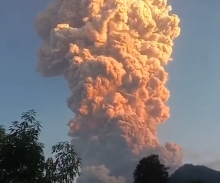 Volcano erupts in Indonesia, ash cloud reaches 10,000m; Air India flight diverted