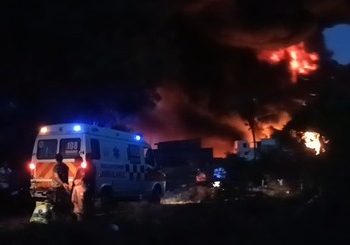 Four wagons gutted in major fire on diesel-laden goods train