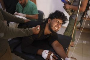Stampede at Gaza aid site
