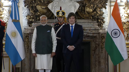 PM Modi holds talks with Argentine President Milei