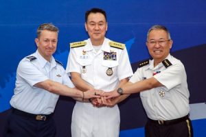 Trilateral cooperation amid military buildup by North Korea, China