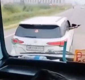 SUV driver