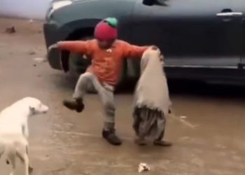 Viral video_'Dogesh' tries to scare kids, but this sibling’s move steals the show