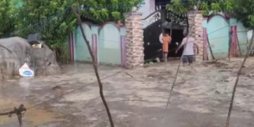 Heavy rainfall in Samba
