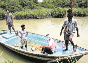 Illegal fish farming