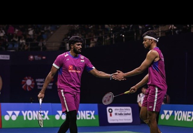 India celebrates as Satwik-Chirag guarantee medal at World Championships