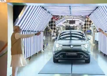 PM Modi flags off Maruti Suzuki's first electric vehicle e-Vitara