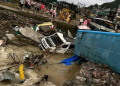 Cloudburst in Himachal’s Mandi washes away buses, buries houses, shops