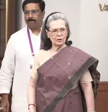 Sonia, Rahul Gandhi cast their votes for VP election