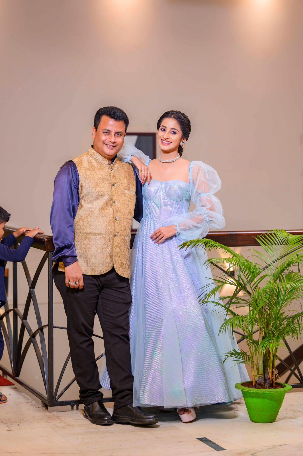 Bhoomika Dash with her dad