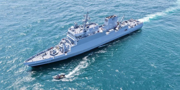 Indian Navy commissions Anti-Submarine Warfare vessel 'Androth' in Vizag