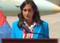 Canadian Foreign Minister Anita Anand arrives in Delhi