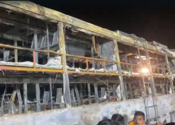 Jammed door trapped passengers in Jaisalmer bus fire, say police