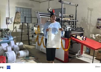 Biodegradable bag production