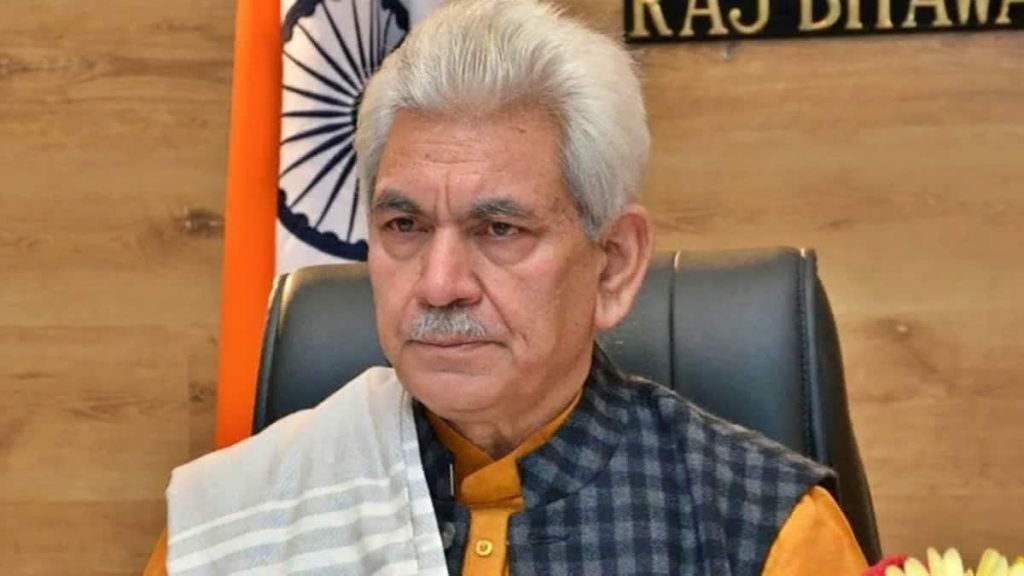 Kashmir Lieutenant Governor Manoj Sinha