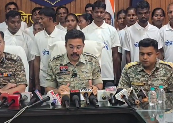 37 Maoists, including 12 women, surrender in Chhattisgarh's Dantewada