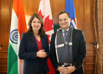 Indian envoy meets Canadian leader