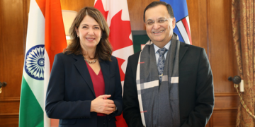 Indian envoy meets Canadian leader