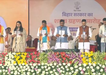 JD(U), BJP MLAs take oath as Bihar ministers