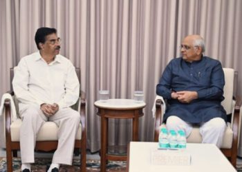 Odisha Guv meets Gujarat CM Bhupendra Patel in Gandhinagar
