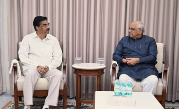 Odisha Guv meets Gujarat CM Bhupendra Patel in Gandhinagar