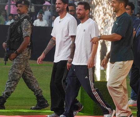 Lionel Messi in Delhi