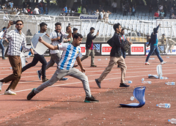 Lionel Messi event chaos