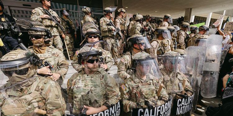 National Guard troop