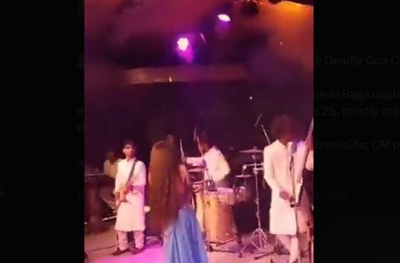 Goa nightclub viral video