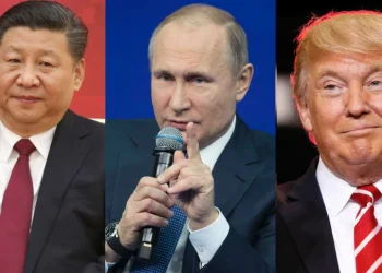 Xi Jinping, Vladimir Putin and Donald Trump