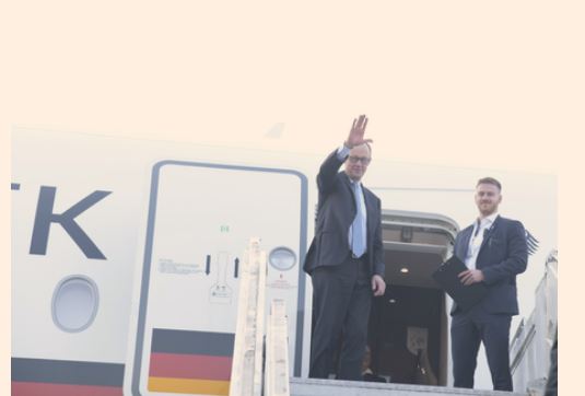 German Chancellor Friedrich Merz departs after concluding India visit